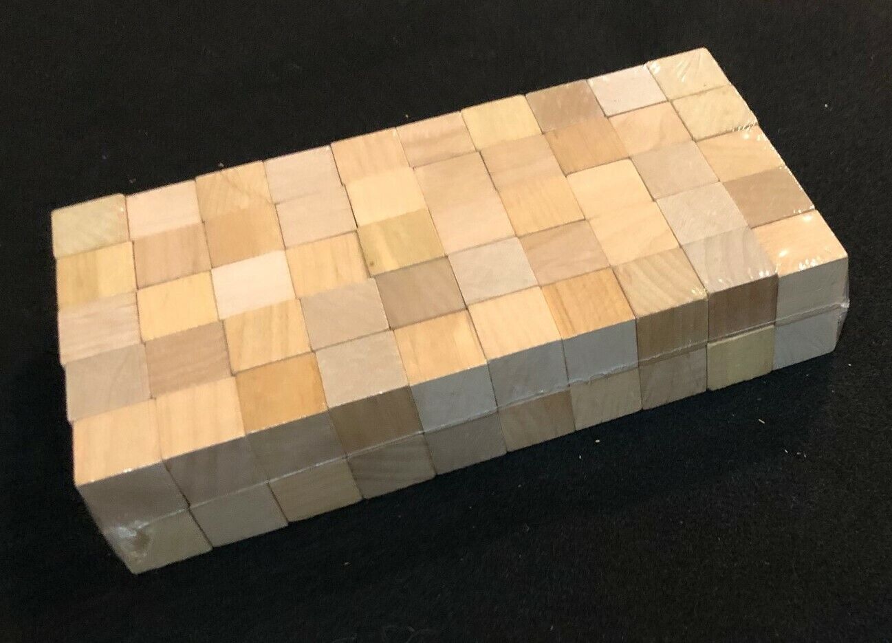 100 WOODEN BLOCKS 1 inch square  (Educational, Hobbies, Crafts)