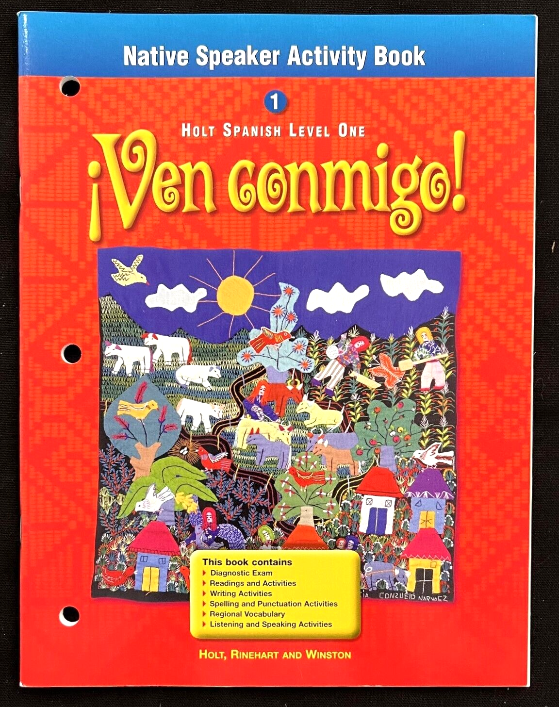 VEN CONMIGO! - NATIVE SPEAKER ACTIVITY BOOK (Spanish Level 1)  (2003, Holt)