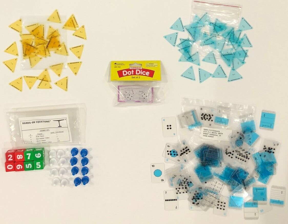 SETS of MATH Manipulatives (ADDITION, SUBTRACTION, MULTIPLICATION, DIVISION)