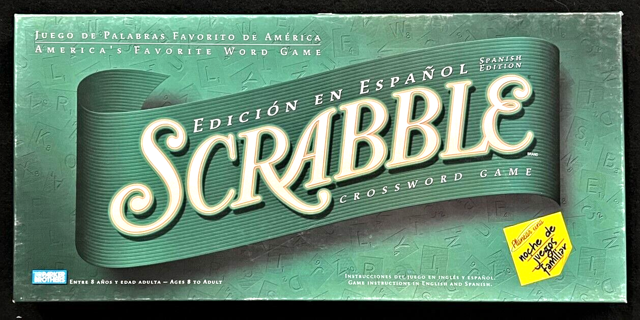 SCRABBLE (SPANISH EDITION) Game  (Board, Tiles, Bag, Tile Holders, Directions)