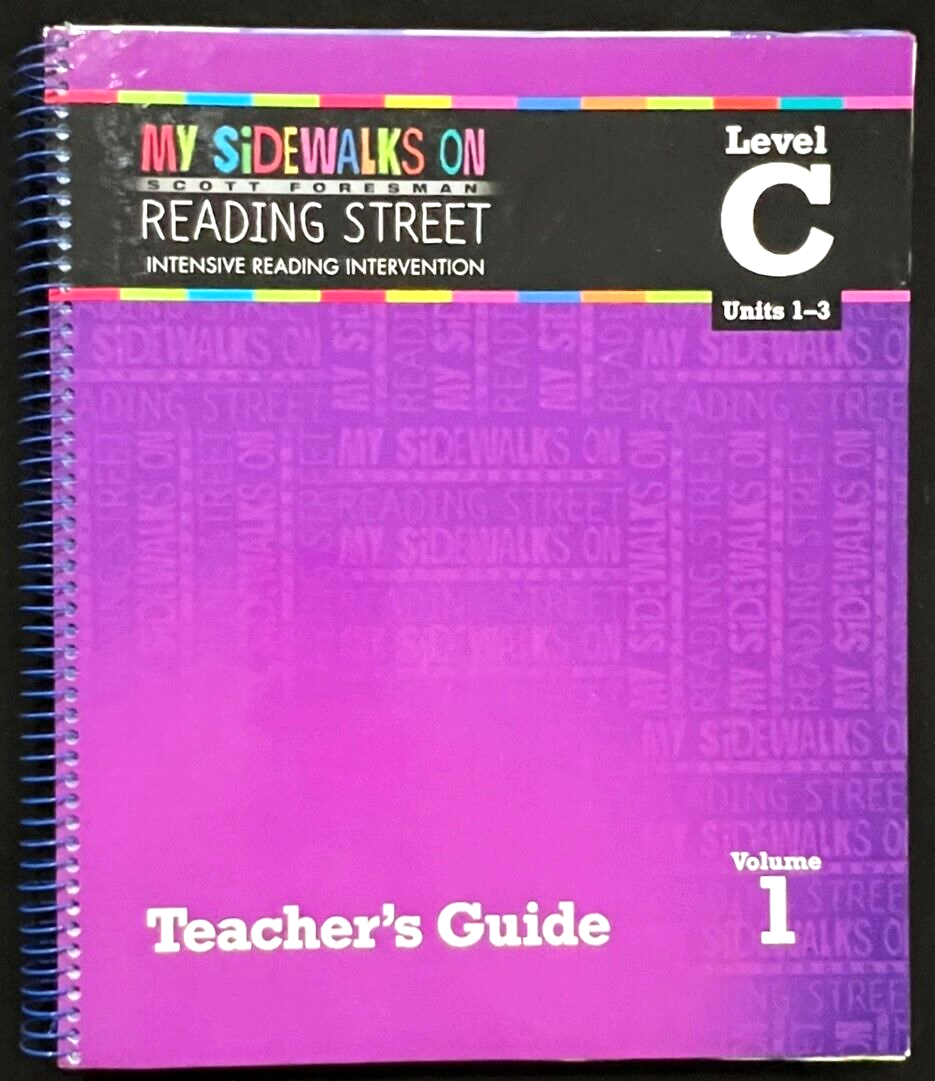 SIDEWALKS ON READING STREET - Level C (Units 1-3) Vol 1 - TEACHER GUIDE (2011)