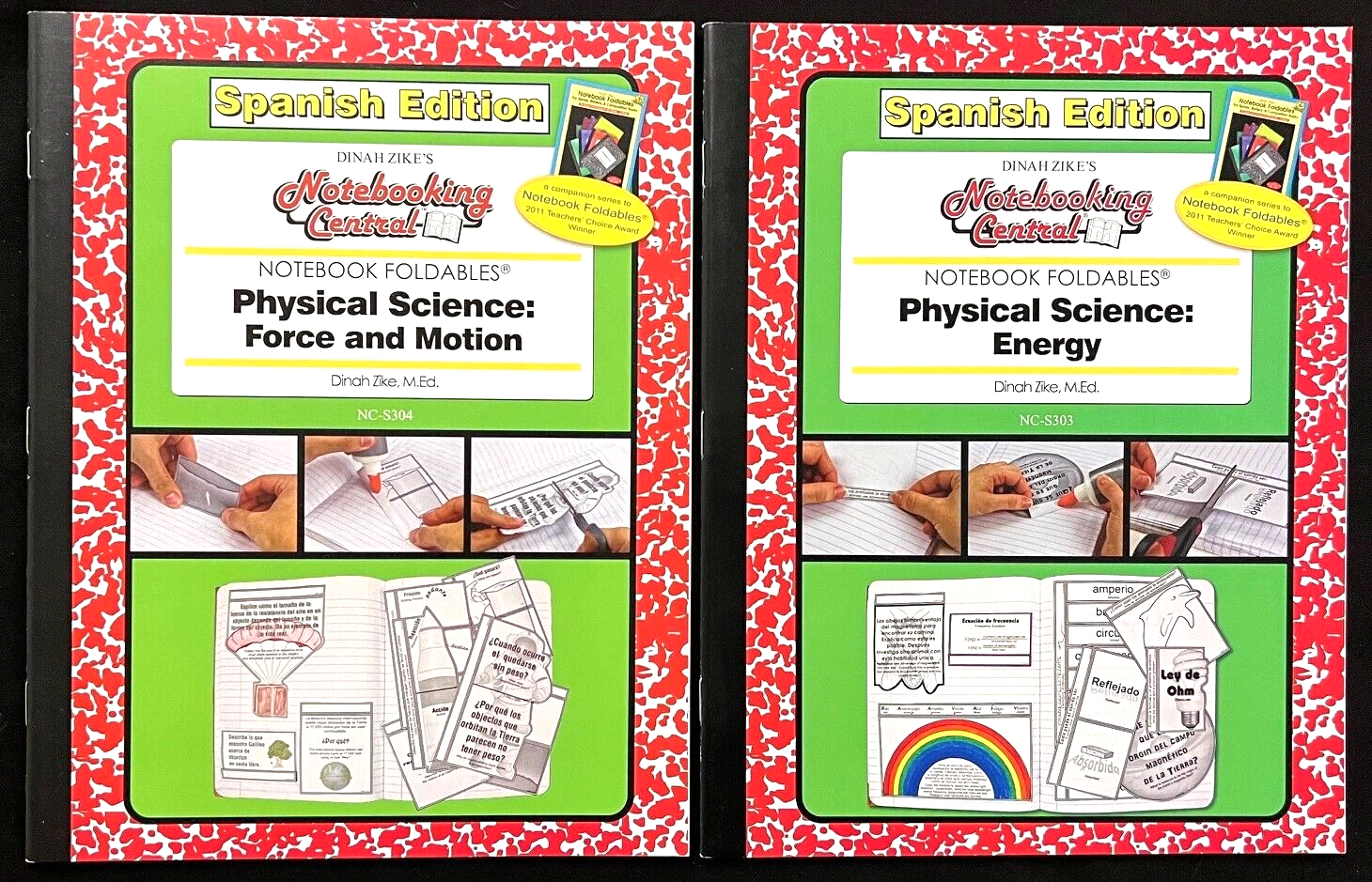 4th -Up -NOTEBOOKING CENTRAL FOLDABLES - PHYSICAL SCIENCE (2 books) (SPANISH ED)