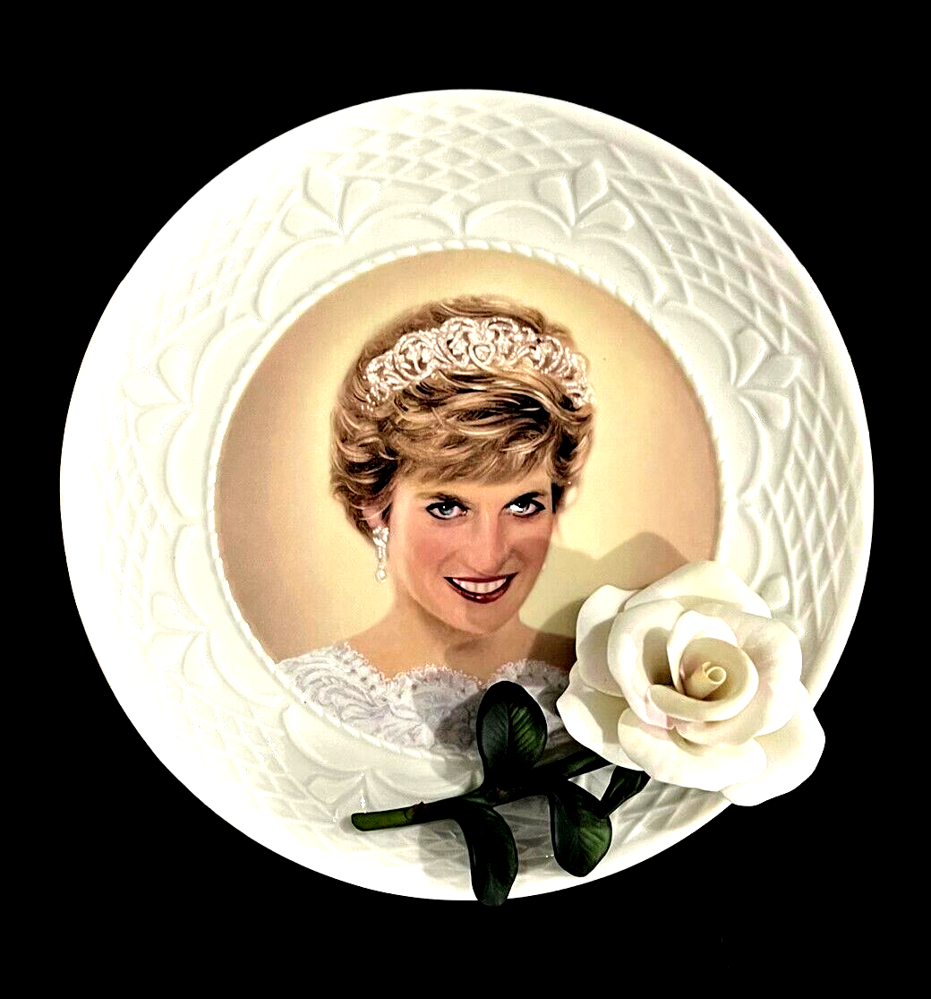 PRINCESS DIANA COLLECTIBLE ROSE EDITION DISPLAY PLATE  *MINT* -Bradford Exchange