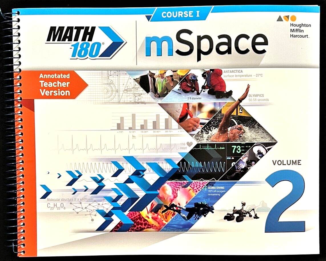 6-8th -MATH 180 - mSpace - TEACHER VERSION - Course 1, Volume 2 (2014, Harcourt)