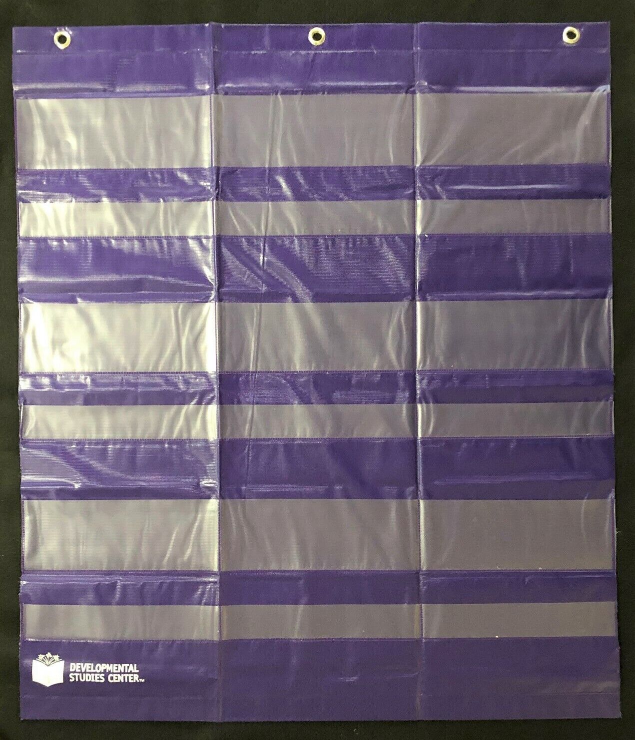 HANGING POCKET CHART   (9 bigger pockets, 9 smaller pockets)  ***Brand New