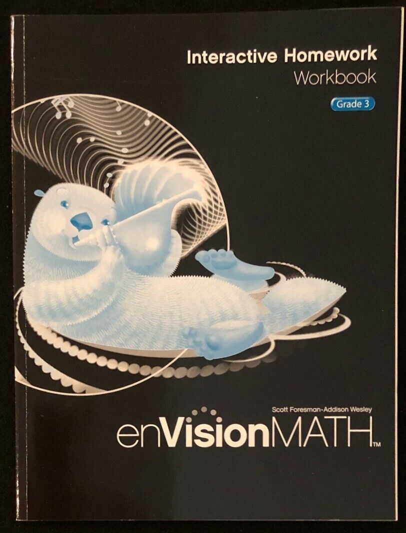 3rd - EnVision Math Interactive HOMEWORK WORKBOOK - Teachers/Homeschool/Tutors
