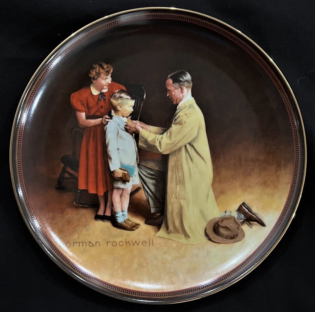 "READY FOR THE WORLD"  By NORMAN ROCKWELL - Collector Plate Limited Edition