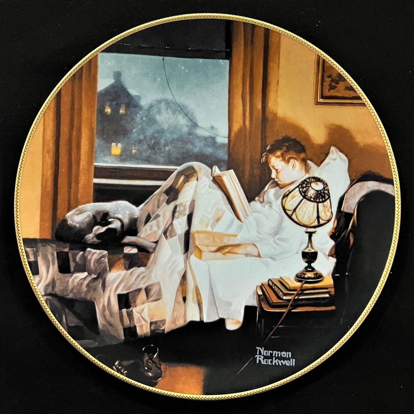 "DOORWAY TO THE PAST"  By NORMAN ROCKWELL - Collector Plate Limited Edition