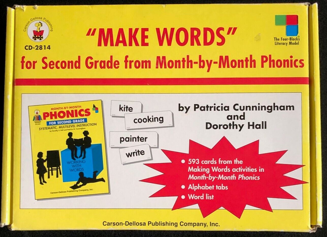 2nd Grade - "MAKE WORDS" from MONTH-BY-MONTH PHONICS (Manual Included!) (2001)