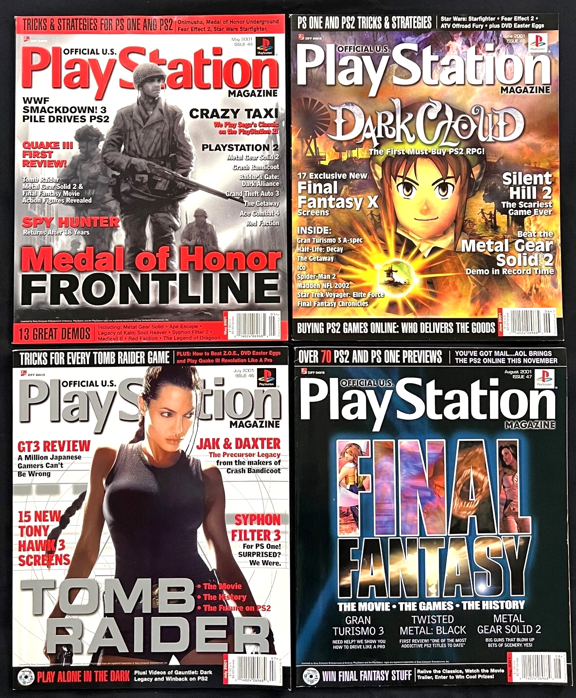 PLAYSTATION (May, June, July, August 2001 - Issues 44, 45, 46, 47) (4 magazines)